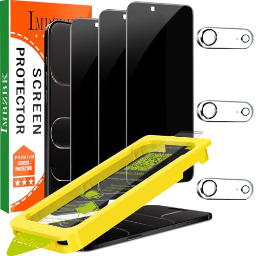 IMBZBK Privacy Screen Protector for iPhone 17 Air, Tempered Glass, 3+3 Pack