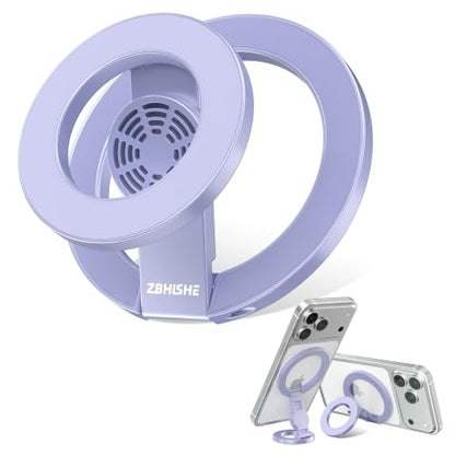 Magnetic Phone Ring Grip for MagSafe Compatible with iPhone 17/16/15/14/13 - color: Purple