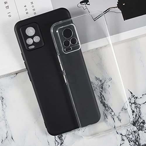 Protective Case for Vivo V20 V2025 - Clear | 6.44" Slim Shockproof Bumper Back Cover Anti-Scratch Flexible TPU Shell, Grip-Friendly - color: Transparent