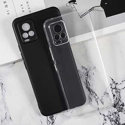 Protective Case for Vivo V20 V2025 - Clear | 6.44" Slim Shockproof Bumper Back Cover Anti-Scratch Flexible TPU Shell, Grip-Friendly - color: Transparent