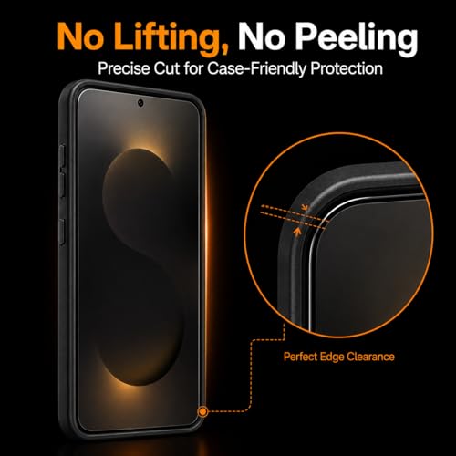 2 Pack Privacy Screen Protector for Samsung Galaxy A07 5G - Anti-Spy Tempered Glass with 9H Hardness, Anti-Scratch & Easy Installation