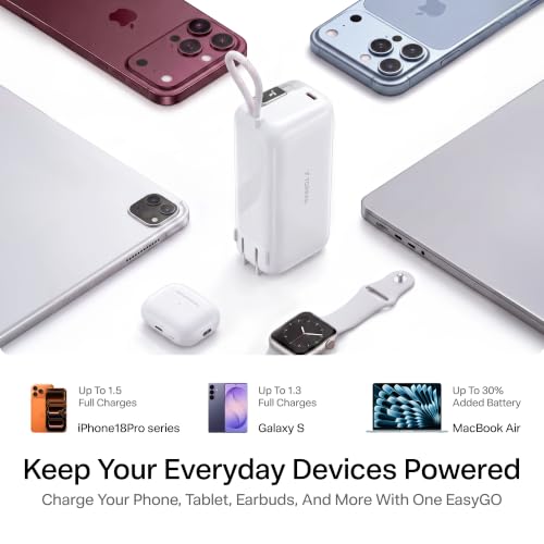 TORRAS EasyGO Lite 10000mAh Fast Charging Power Bank for iPhone 18 Pro Max