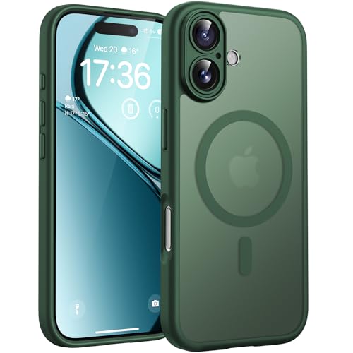 TOCOL for iPhone 17 Case, Compatible with MagSafe, Alpine Green - color: Alpine Green, size: Iphone 17