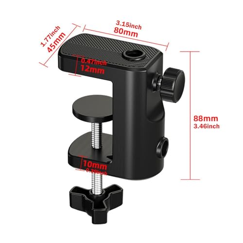 Rotating Holder Table Mount Clamp Mi Holder Base Mounting Accessory pp Material Suitable for Work Bedside