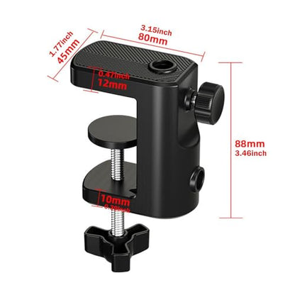 Rotating Holder Table Mount Clamp Mi Holder Base Mounting Accessory pp Material Suitable for Work Bedside