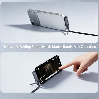 240W USB C to USB C Fast Cable with Invisible Phone Stand, 90° Flat Cord - size: 1Pcs ( C to C )