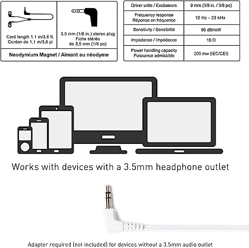 Panasonic ErgoFit Wired Earbuds, In-Ear Headphones with Dynamic Crystal-Clear Sound and Ergonomic Custom-Fit Earpieces (S/M/L), 3.5mm Jack for Phones and Laptops, No Mic - RP-HJE120-N (Rose Gold) - color: Rose Gold, size: S/M/L, style: No Mic