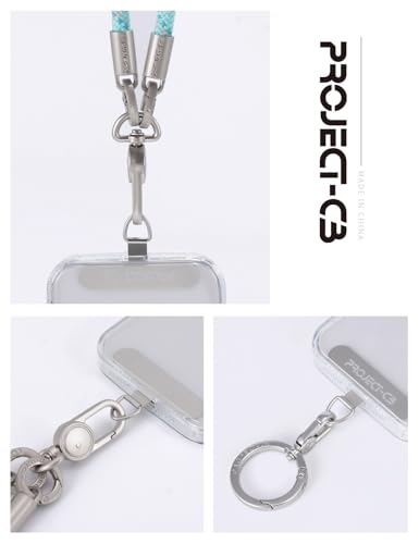 Phone Metal Tether Tab, Lanyard Patch, Phone Stand Key Ring, Ring Holder, Strap Tab - color: Silver, size: Spring
