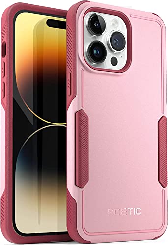 Poetic Neon Case Compatible with iPhone 14 Pro Max 6.7", Dual Layer Rugged Slim Shockproof Drop Protection, Light Pink - color: Light Pink, size: iPhone 14 Pro Max