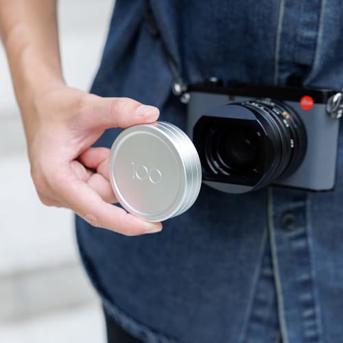 Q3 43 Metal Lens Cap Protector for Leica Q3 43 Q Q-P Camera Accessories - color: Silver