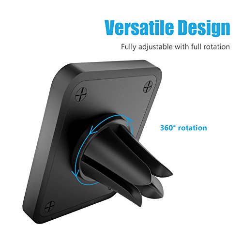 Universal Air Vent Magnetic Phone Car Mount Holder for Cell Phones with Fast Swift-Snap Technology, Magnetic Cell Phone Mount [New Stronger Square Design]
