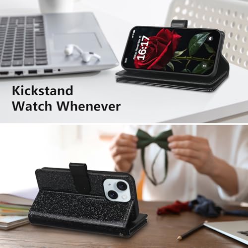 Varikke for iPhone 15 Case Wallet Strong Magnetic Detachable, Black - color: (Standard) Black, size: iPhone 15 6.1"