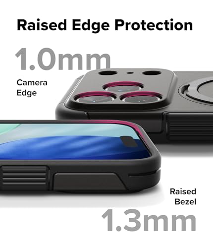Ringke for iPhone 17 Pro Case [Alles Pro Gunmetal] | Compatible with MagSafe, 360° Rotating Kickstand, Camera Control Capture Button Protection, Powerful Magnet - color: Gunmetal, size: iPhone 17 Pro