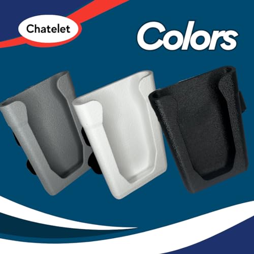 Universal Strap-On Phone Holder Mount | Attaches to Boat Rails, Golf Carts, Strollers, Wheelchairs, Bikes, Scooters & Fitness Equipment | Phone Cradle with Secure Straps | Made in USA (White) - color: White