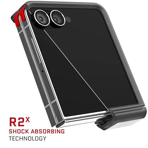 Ghostek Covert Clear Galaxy Flip 7 Case with Built-in Kickstand, MagSafe and Full Hinge Protection Designed for 2025 Samsung Galaxy Z Flip7 (6.9") (Smoke) - color: Smoke, size: Galaxy Z Flip 7