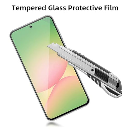 4 Pack Glass Screen Protector Compatible for samsung galaxy a56 5G / SM-A566B, A566E, A566B/DS [9H Hardness]-HD Screen Tempered Glass, Scratch Resistant,Easy Install [Case Friendly] - size: Galaxy A56 5G