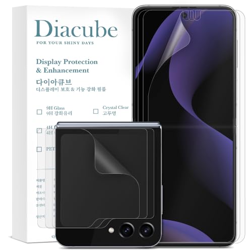 [3SET 6PCS] For Samsung Galaxy Z Flip 6, EPU+TPU Anti-Glare Matte Screen Protector, 3 Pack Full Covered Inside + 3 Pack Outer Film, Anti-Fingerprint, Self-Healing, Easy Installation with Alignment Jig - size: Galaxy Z Flip 6