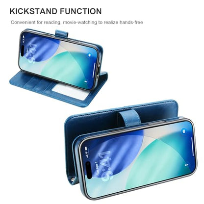 Bocasal for MagSafe Wallet Case Card Holder for iPhone 17 Air, Blue - color: Blue for MagSafe