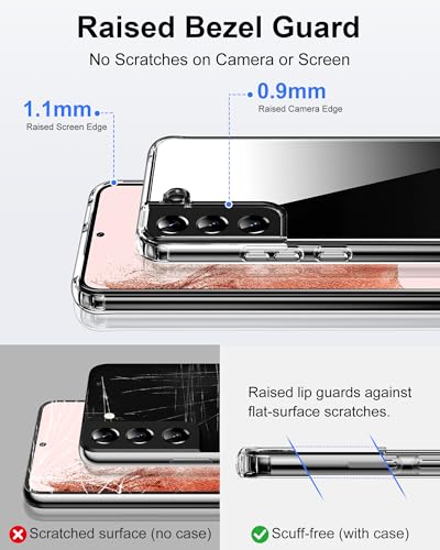 HOOMIL Case for Samsung Galaxy S22 Plus 5G 6.6-Inch, Non-Yellowing, Drop Protection, Anti-Scratch Transparent Hard Back Phone Cover - Crystal Clear - color: Clear, size: Samsung Galaxy S22 Plus
