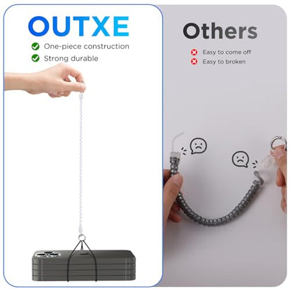 OUTXE Phone Lanyard Tether with 4 Patch- 2× Phone Tether, 4× Phone Patch with Adhesive, Compatible with Smartphone- Colorful - color: #3- Colorful