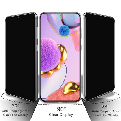 Privacy Screen Protector for Samsung Galaxy S23 5G Tempered Glass - color: Samsung Galaxy S23 5G-Black