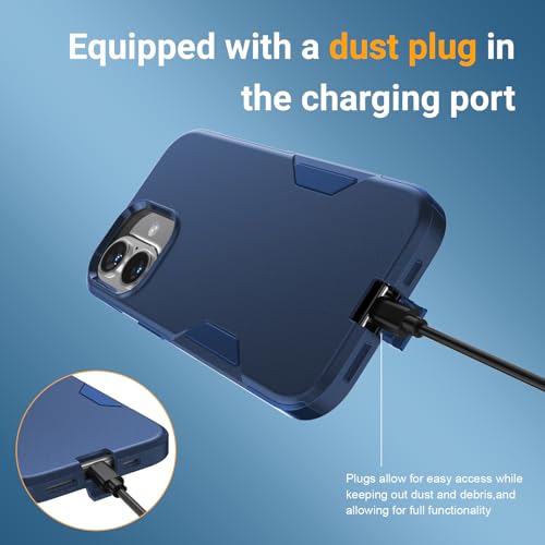 jaroco Magnetic for iPhone 17 Case Heavy Duty Rugged Dual-Layer Blue - color: Blue, size: iPhone 17