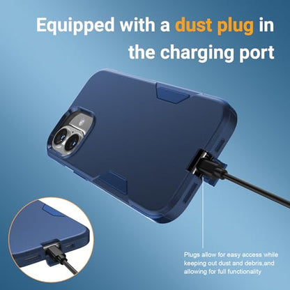 jaroco Magnetic for iPhone 17 Case Heavy Duty Rugged Dual-Layer Blue - color: Blue, size: iPhone 17