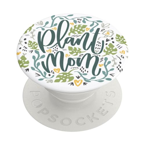 PopSockets Adhesive Phone Grip, Holder, Phone Stand, Cute - Plant Mom - color: Plant Mom, style: Adhesive