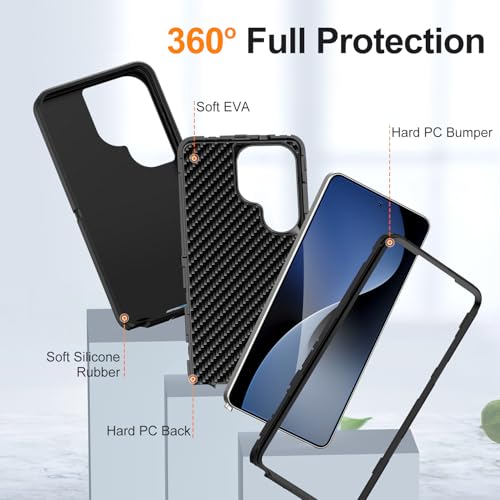 Shockproof Case for Samsung Galaxy S26 Ultra 6.9 inch,Heavy Duty Rugged Military Grade Protection,Hard Sturdy Phone Cover for Samsung S26 Ultra,Black - color: Black