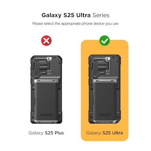 VRS DESIGN Damda Glide DuoGuard for Galaxy S25 Ultra Case (2025), Premium Sturdy Fully Covered Camera Lens Protection Cover Card Holder Wallet Case (Liberty Black) - color: Liberty Black, size: Galaxy S25 Ultra