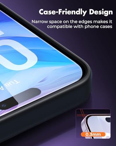 UNBREAKcable 2-Pack Screen Protector for iPhone 17 Tempered Glass - size: iPhone 17