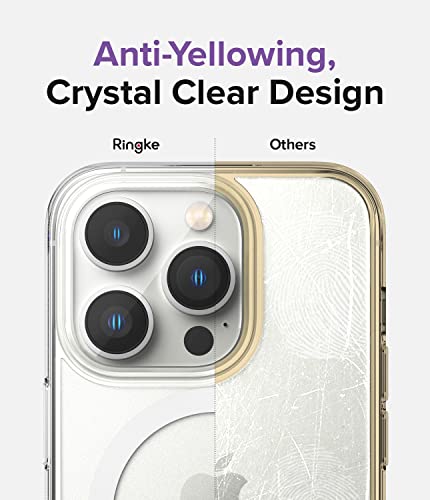 Ringke for iPhone 14 Pro Max Case [Fusion Magnetic Matte Clear] | Compatible with MagSafe, Oil & Dirt Resistant, Anti-Fingerprint Technology Prevents Oily Smudges, Feels Velvety Soft - size: iPhone 14 Pro Max