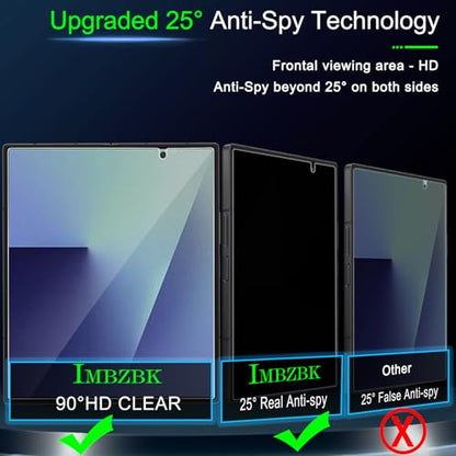 IMBZBK Privacy Screen Protector for Samsung Galaxy Z Fold 8 Ultra/Z Fold 7 - color: Z Fold 8 Ultra/ Fold 7-Black