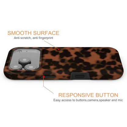 for iPhone 17 Pro Case Tortoise Shell Cute Design | [Military Grade Protection], 8FT Drop Resistant Shockproof Heavy Duty Phone Case Cover Women Men for iPhone 17 Pro 6.3” - size: iPhone 17 Pro