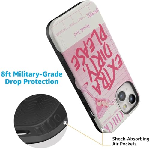 Casely iPhone 15 Plus Case | Extra Dirty Please | Fun on Weekdays | Bold Protective Design | Compatible with MagSafe - color: Extra Dirty Please | Fun on Weekdays