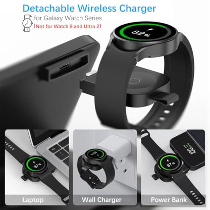 for Samsung Galaxy Z Fold 8 Ultra 7 6 Wireless Charger Station, 3 in 1 Foldable Wireless Charging Stand Fast Charging Dock for Galaxy Z Flip 8 / Galaxy S26/S26 Ultra/Galaxy Watch/Galaxy Buds