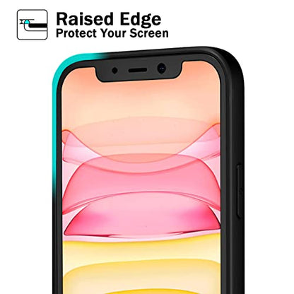 FanTEK Phone Case Compatible with iPhone 11 Case, Anti-Scratch & Fingerprint Phone Case Protective Cover, Matte Black - size: iPhone 11