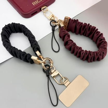 Keychain Wristlet, Stretchy Cell Phone Wristlet Strap, Key Chain Lanyard with Car Key Holder