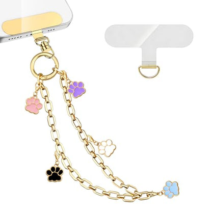 Phone Wrist Strap Phone Charm Strap Phone Chain Wristlet Removable Hanging Ornaments Tether Tab Adjustable length - color: Cat Paw