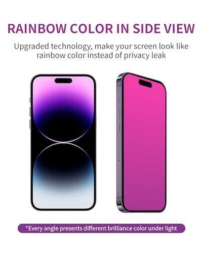Privacy Screen Protector for iPhone 17 Pro Max Gradient 2 Pack - color: For iPhone 17 Pro Max (red)
