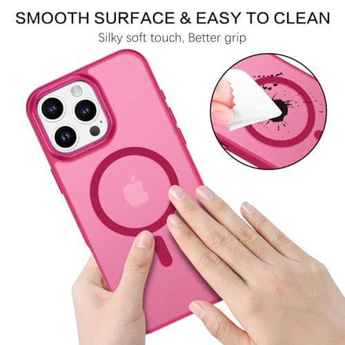 BENTOBEN Magnetic for iPhone 16 Pro Max Case,(Compatible with MagSafe) (Military Grade Drop Protection) Slim Translucent Matte Shockproof with Anti-Fingerprint Phone Case 6.9",Light Plum - color: Light Plum