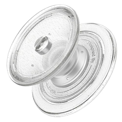 Sinjimoru Magnetic Phone Grip for MagSafe, Soft Silicone, Clear Glitter - color: Clear Glitter
