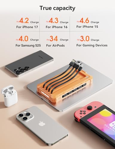 Solar Charger Portable Power Bank 20000mah External Battery Pack for iphone - color: Orange