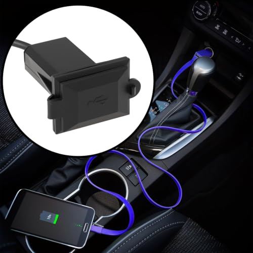 1 Pack Car USB Type-C Dual Port 36W Fast Charging QC3.0 PD 30W 12/24V for Vehicles