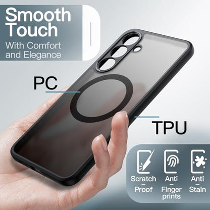 JETech Magnetic Case for Samsung Galaxy S25 FE, Black - color: Black, size: Galaxy S25 FE