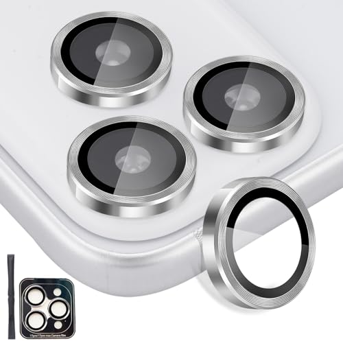 Camera Lens Protector for iPhone 17 Pro/17 Pro Max, Silver - color: Silver