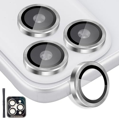 Camera Lens Protector for iPhone 17 Pro/17 Pro Max, Silver - color: Silver