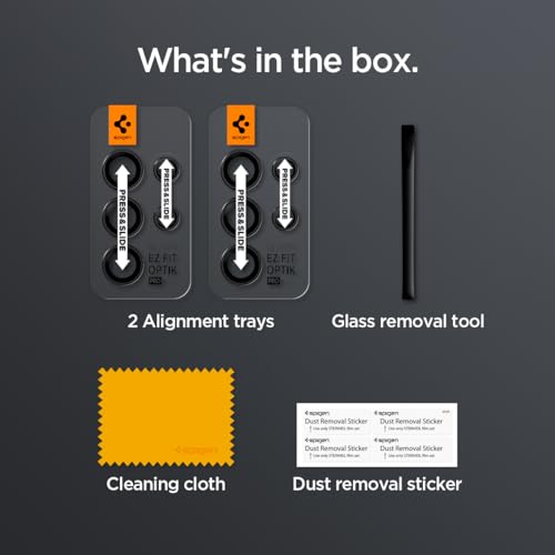 Spigen Camera Lens Protector for Galaxy S24 Ultra - Titanium Black [2 Pack] - color: Titanium Black