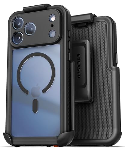 Encased Waterproof Case for iPhone 17 Pro with Belt Clip - IP-68 Full-Body Protection with Camera Control Button and Port Covers [Military Grade] (Compatible with MagSafe) - size: iPhone 17 Pro