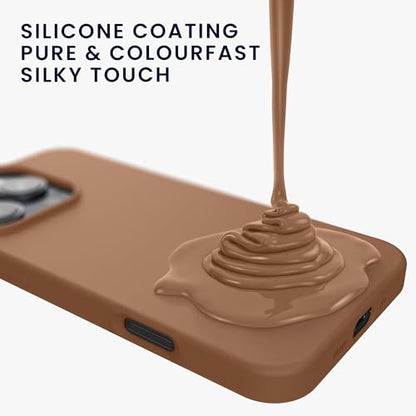 kwmobile Case Compatible with Apple iPhone 16 Pro Case - TPU Silicone Phone Cover with Soft Finish - Cappuccino - color: Cappuccino, size: iPhone 16 Pro